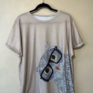 Women’s Vintage Owl Print Top